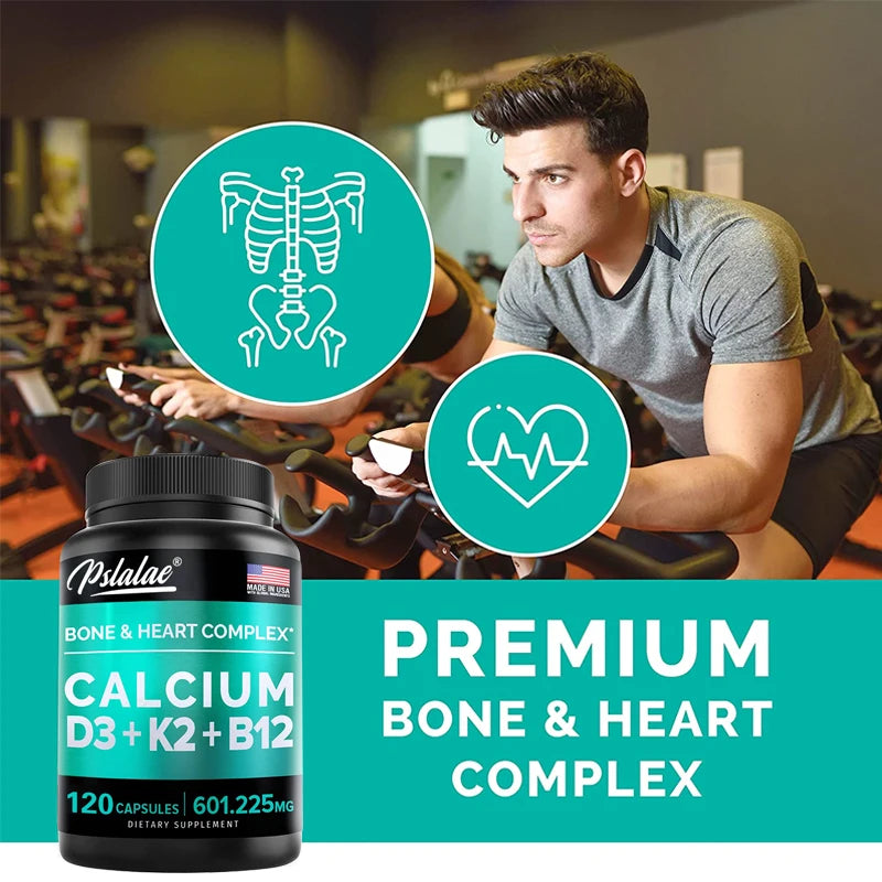 Bone & Heart Complex, 4 In 1 Calcium 600 Mg with Vitamin D3 K2