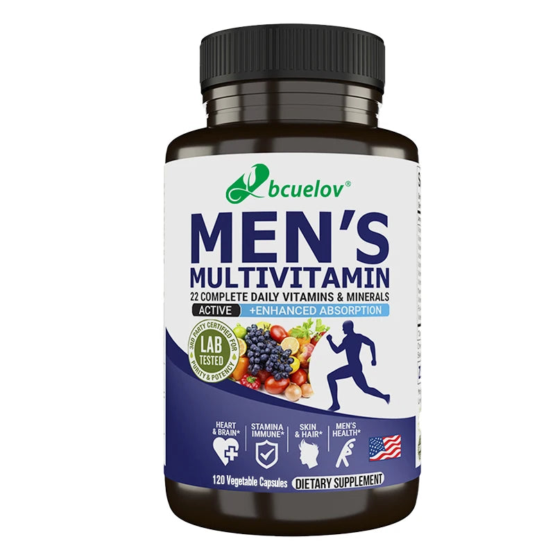 Men's Multivitamin Capsules - Contains B12, B6, B1, Zinc