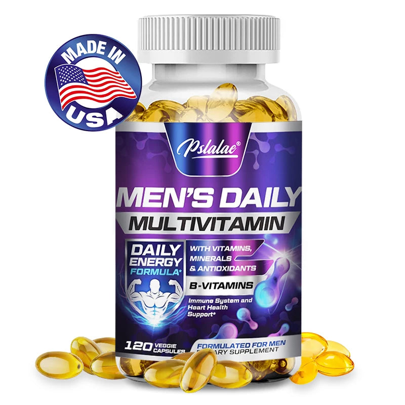 Men's Multivitamin Supplement with Vitamins A, B12, C, D and E for Energy