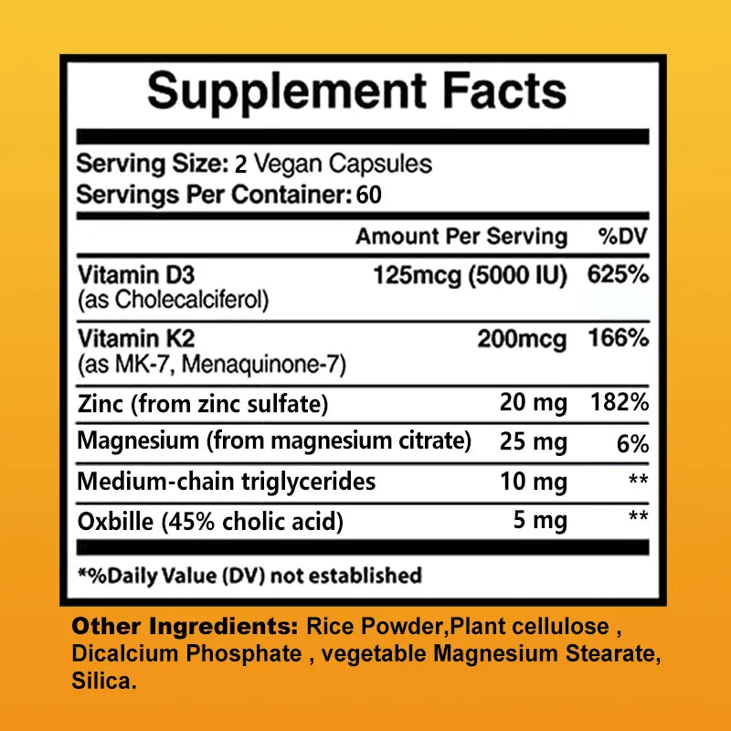 Vegan Vitamin D3+K2 Capsule