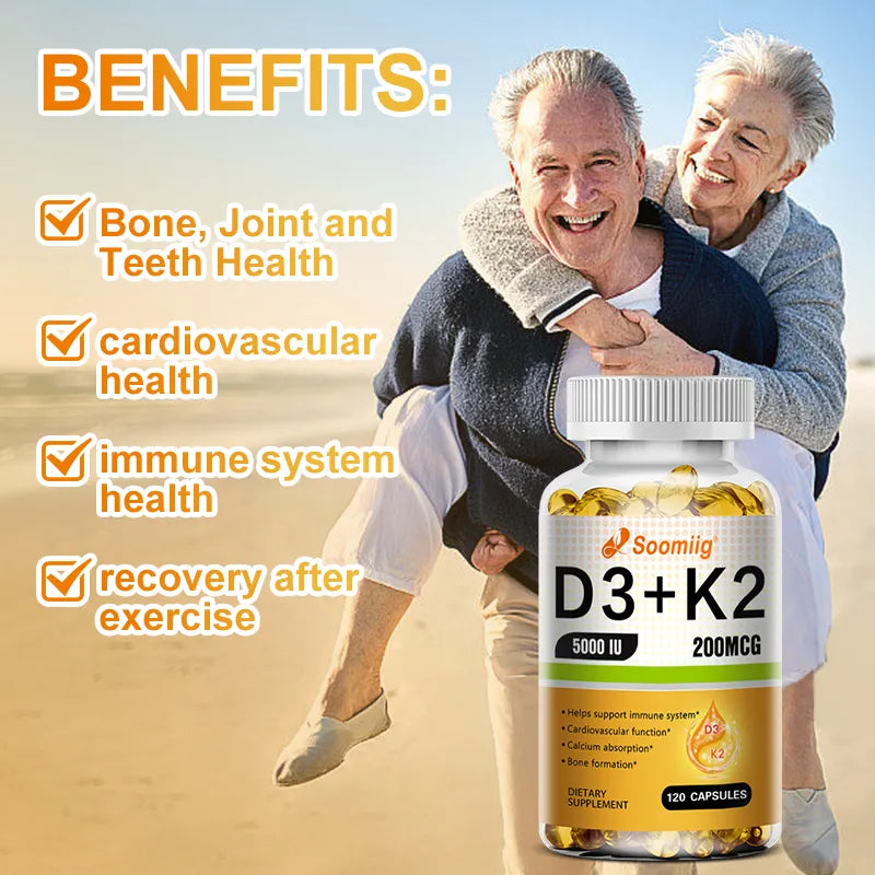 Vegan Vitamin D3+K2 Capsule