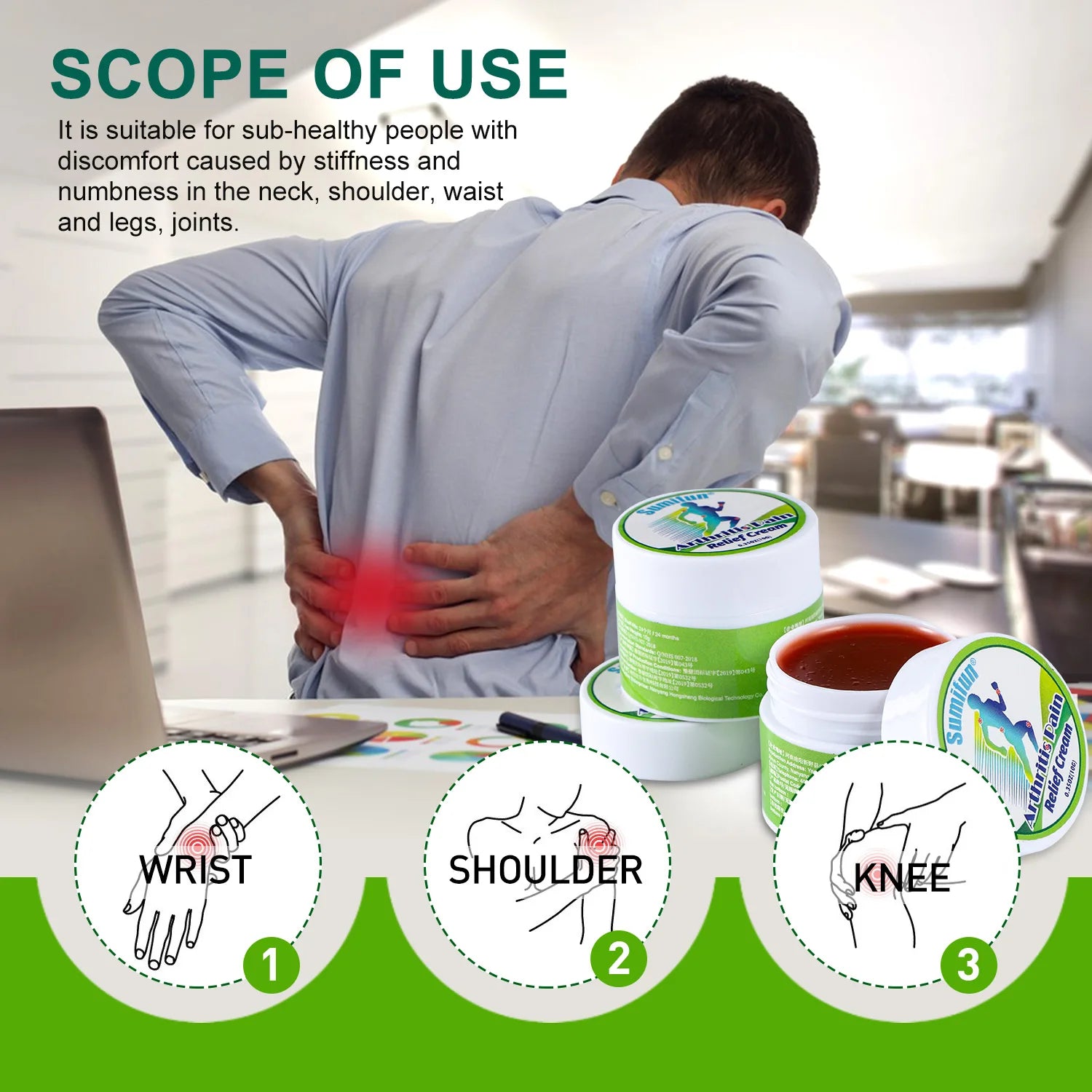 Care Creatine Back Pain Medical Ointment Rheumatoid Arthritis Treatment