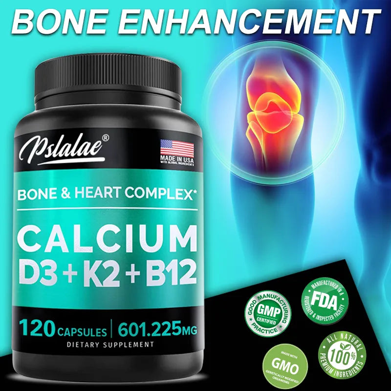 Bone & Heart Complex, 4 In 1 Calcium 600 Mg with Vitamin D3 K2