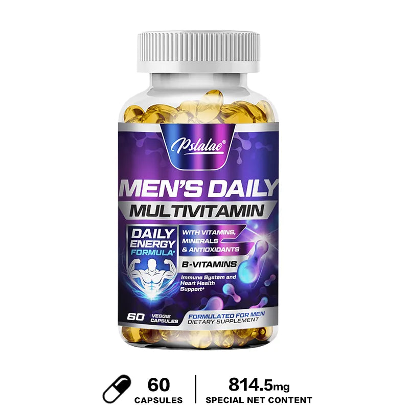 Men's Multivitamin Supplement with Vitamins A, B12, C, D and E for Energy