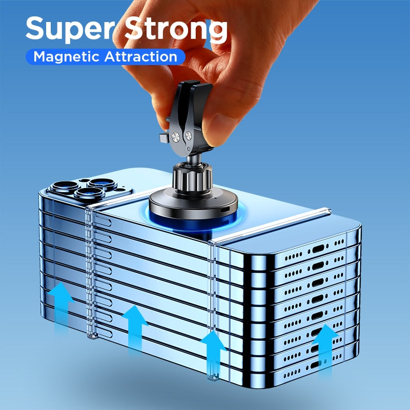 Carregador sem fio magnético para suporte de telefone para carro 15W Qi