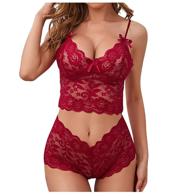 Conjunto de lingerie de renda