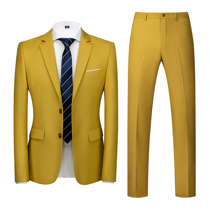 Men's Suit Wedding Two Button Two Piece Suit