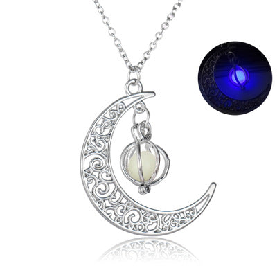 Women Gift Charm Luminous Pendant Necklace Jewelry