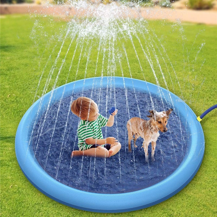 Piscina para crianças e cães de estimação verão ao ar livre