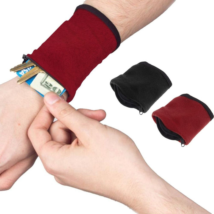 Wrist Wallet Pouch Fitness Band Wristbands Travel Cycling Sport