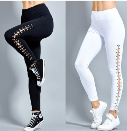 Leggings rasgadas elásticas plus size