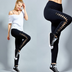 Leggings rasgadas elásticas plus size