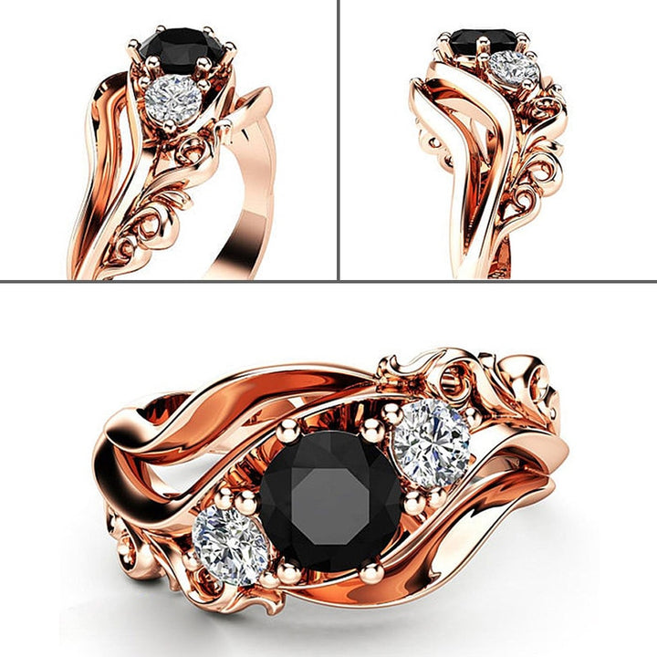 Rose Gold Zircon Ring