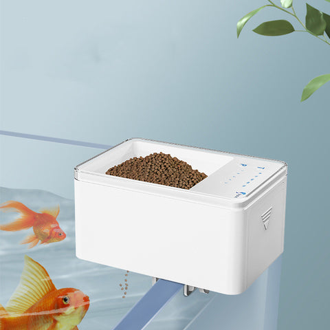 Alimentador de peixes para animais de estimação dispensador de comida digital automático alimentador de peixes led aquário digital tanque de peixes
