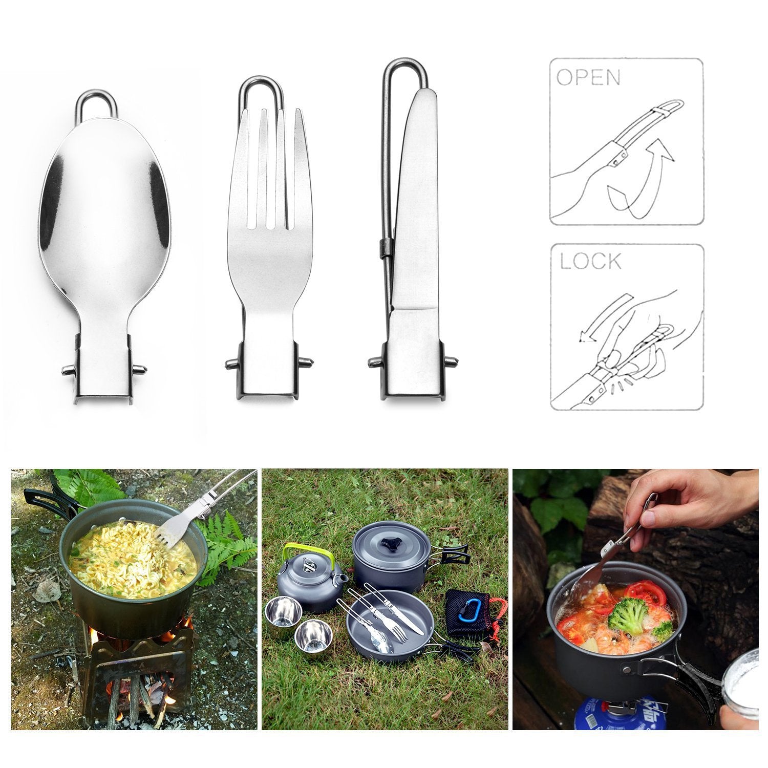 Compatible with Apple, 1 Set of Outdoor Camping Cookware