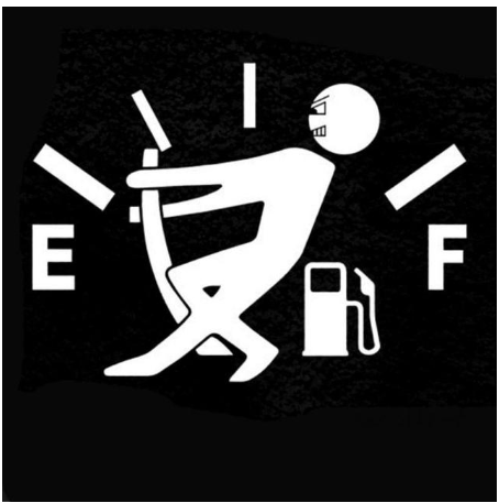 Funny Car Sticker Pull Fuel Tank
