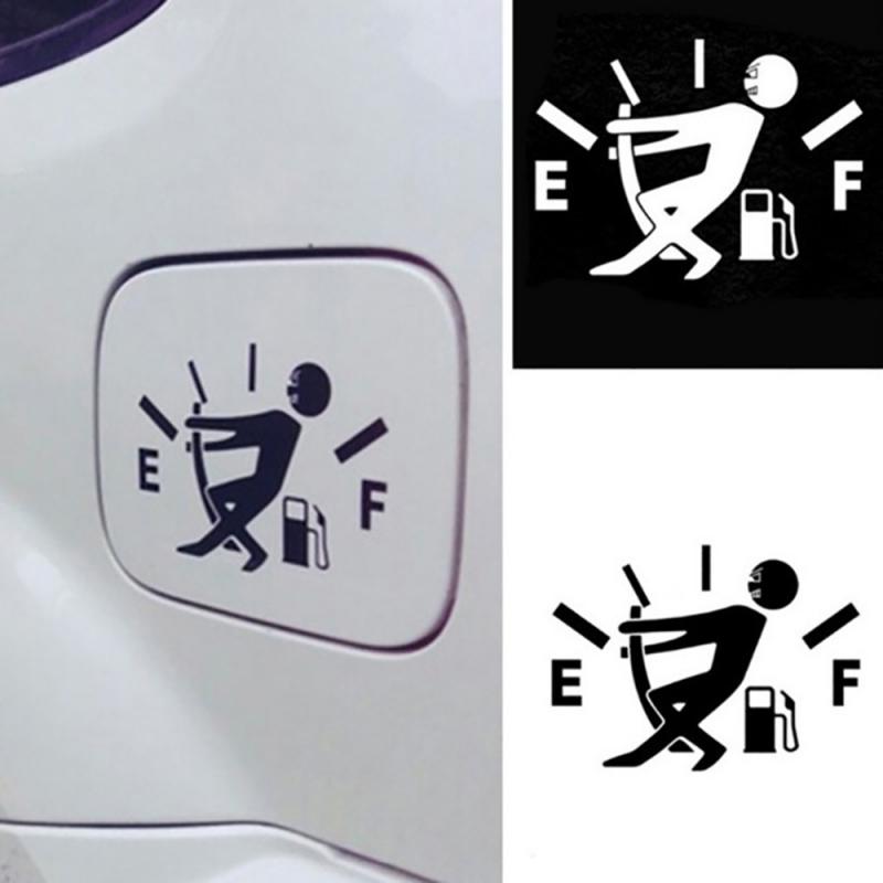 Funny Car Sticker Pull Fuel Tank