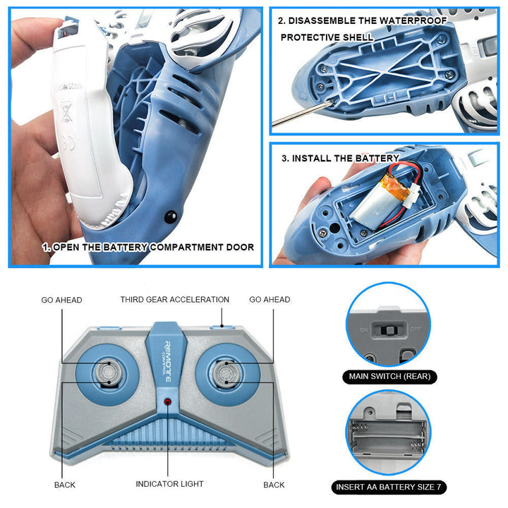 Brinquedos infantis de peixe com controle remoto