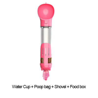 Portable Cat Dog Water Bottle  Dispenser 3 In 1 Leak-proof