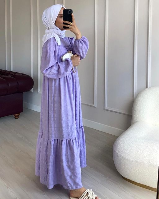 Vestido Solto Robe Moda Abaya