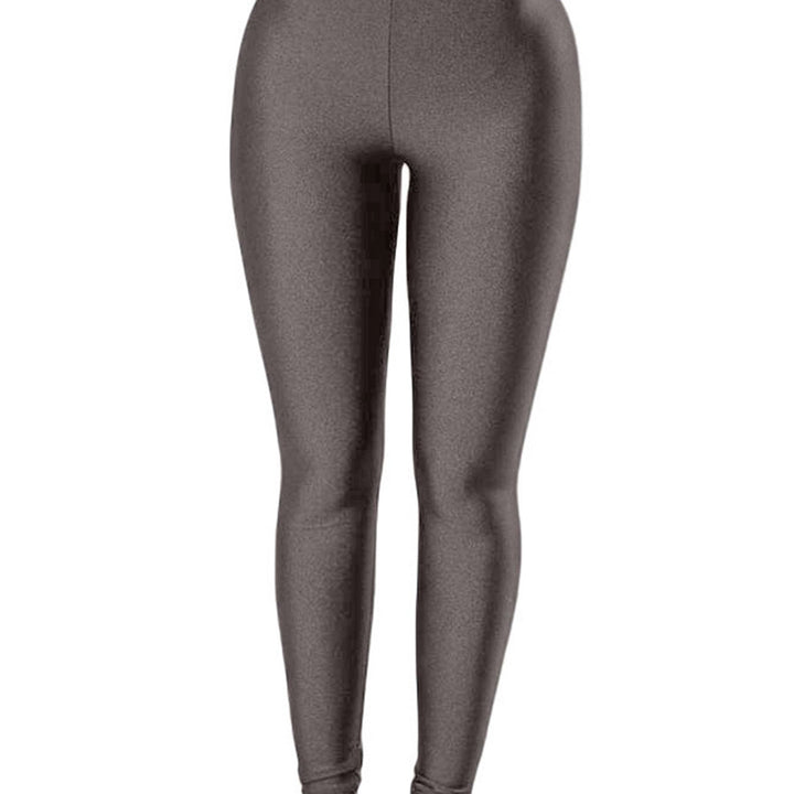 Black High Waist Stretch Slim Sports Leggings