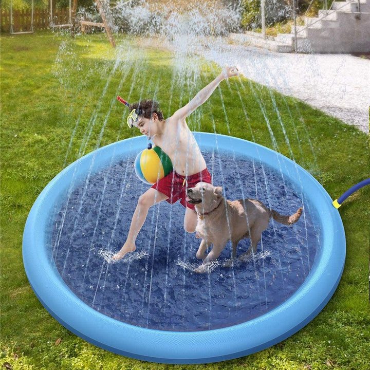 Piscina para crianças e cães de estimação verão ao ar livre