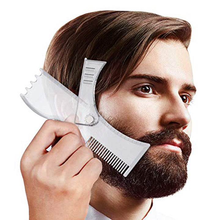 Pente giratório multifuncional para modelagem de barba