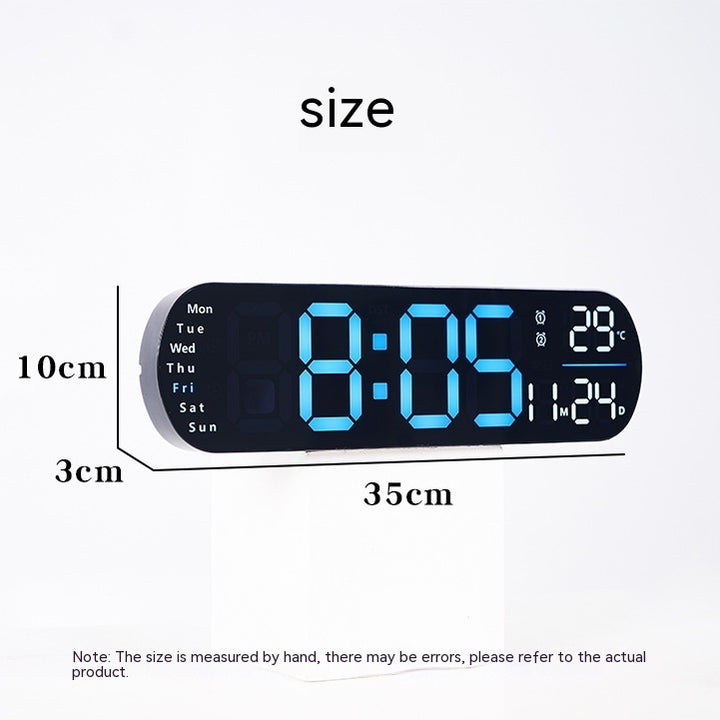 Multifunctional Clock Living Room Clock Large Screen LED Digital Alarm Clock Timing