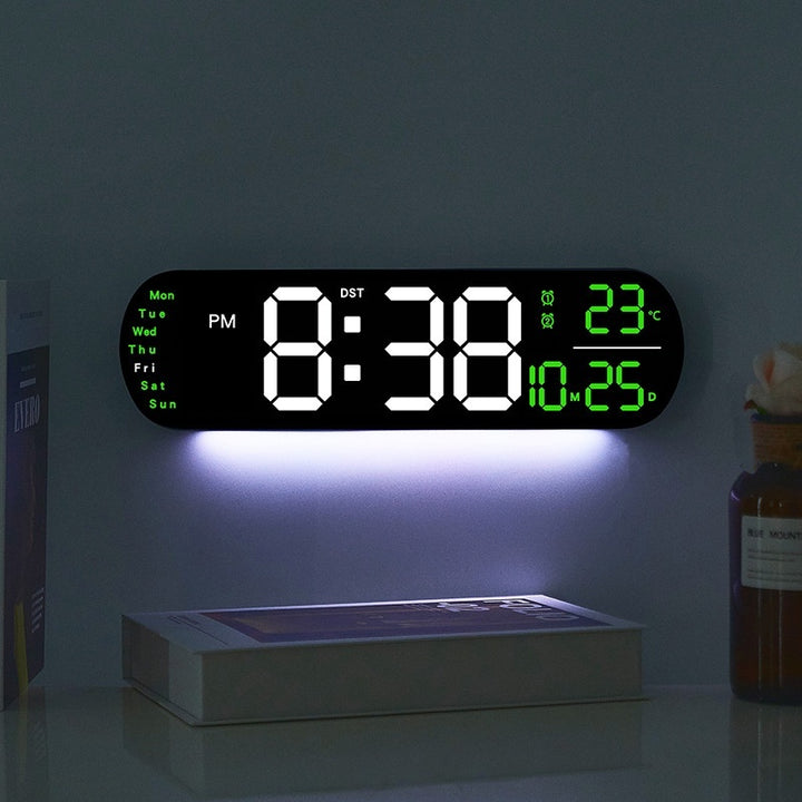 Multifunctional Clock Living Room Clock Large Screen LED Digital Alarm Clock Timing