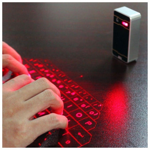 Teclado laser sem fio Bluetooth