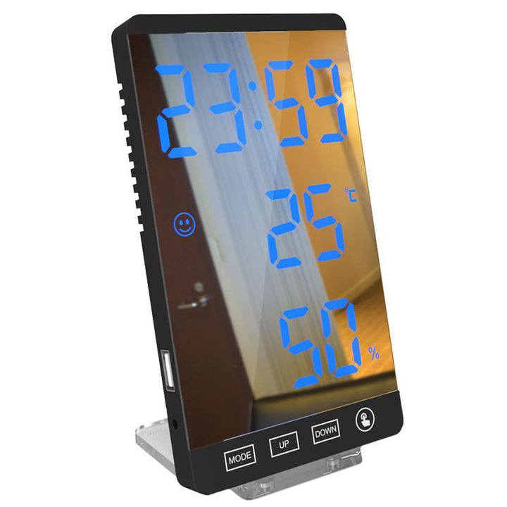 Multifunctional LED Mirror Electronic Alarm Clock