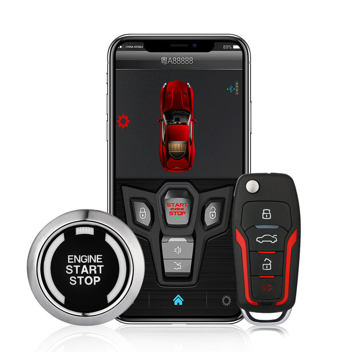 Mobile Phone Control Car Button To Start The Car Alarm