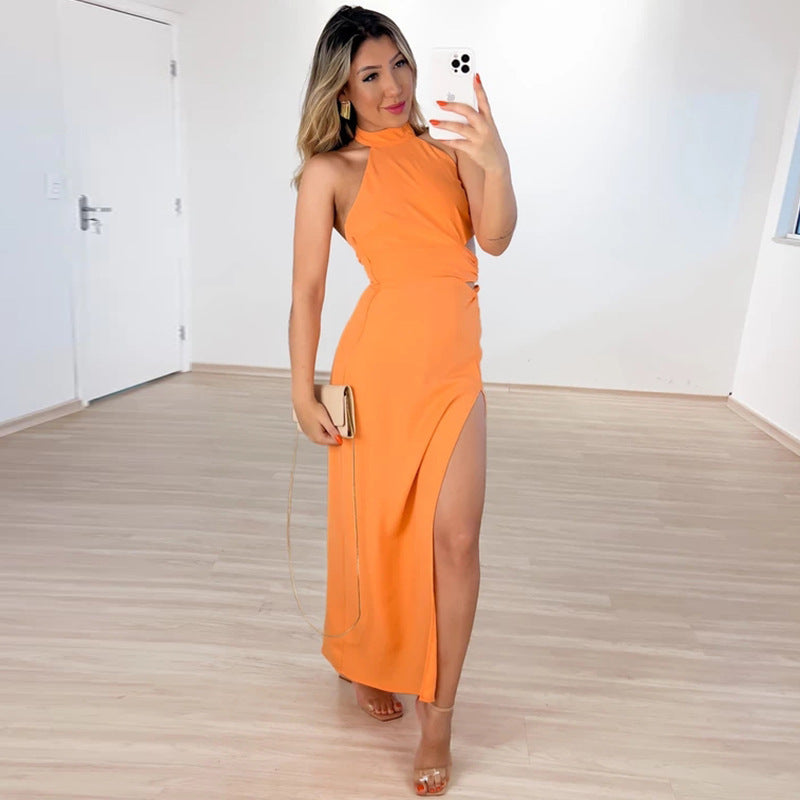 High Waisted Back Dress For Women