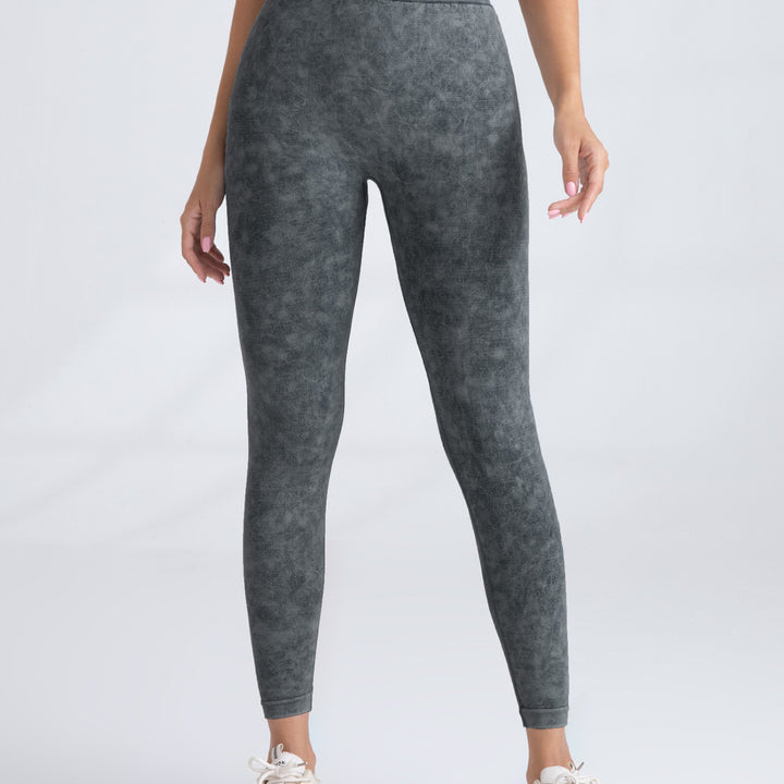 V-Back Scrunch Butt Workout Leggings, Women Seamless Gym Yoga Leggings