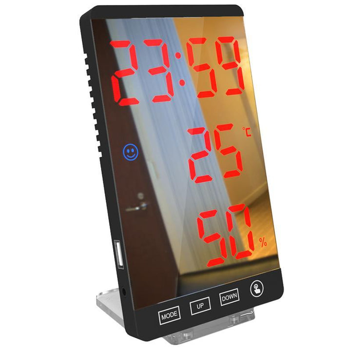 Multifunctional LED Mirror Electronic Alarm Clock