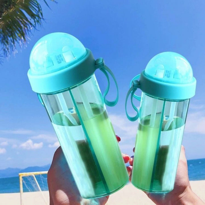 Double Drink Cup Water Bottle Kitchen Gadgets