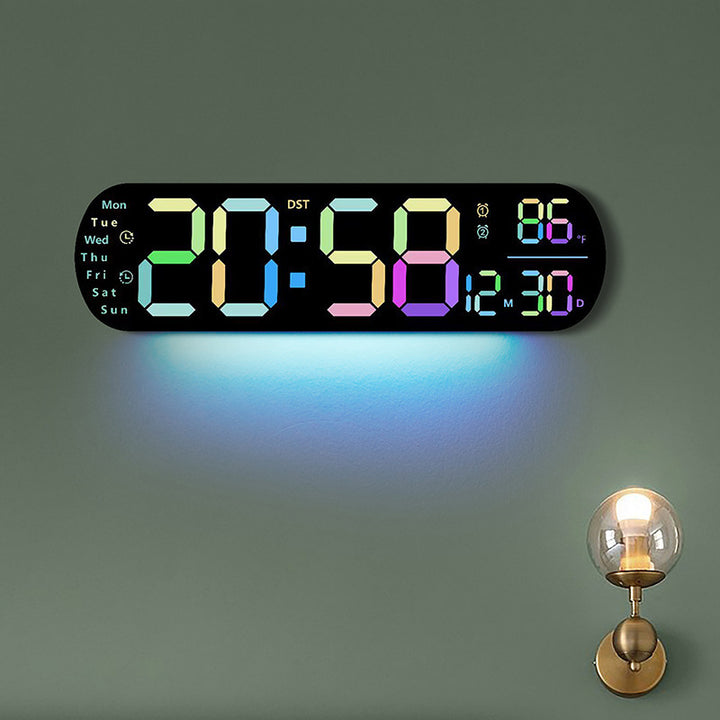 Multifunctional Clock Living Room Clock Large Screen LED Digital Alarm Clock Timing