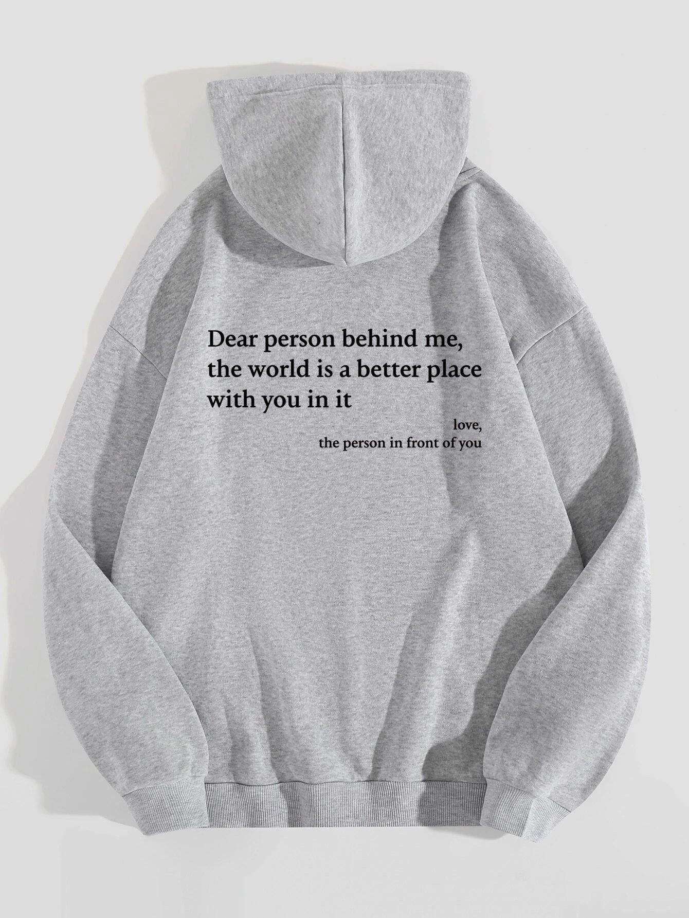 Pocket Drawstring Printed Hoodie Unisex Trendy Hoodies