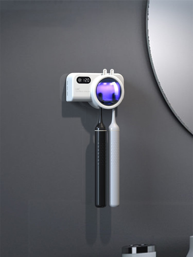 Two-person UV Toothbrush Disinfection Storage Rack Storage