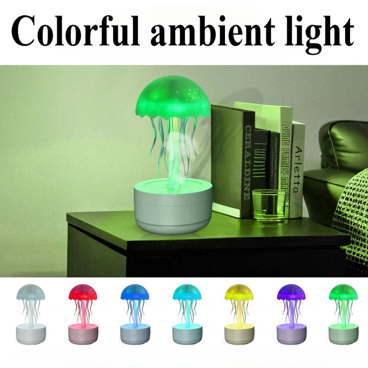 Jellyfish Humidifier Fragrance Diffuser Colorful Night Light Heavy Fog Essential Oil Diffuser Home Bedroom Office Air Humidifier