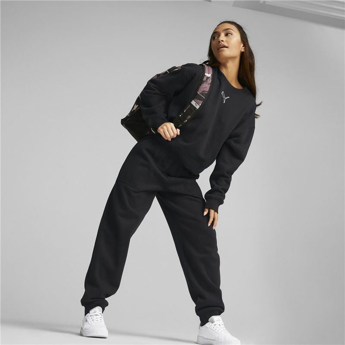 Women's Tracksuit Puma Loungewear Black
