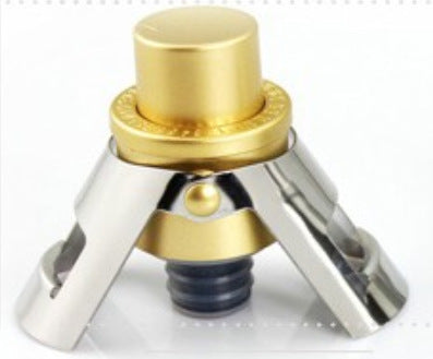 Stainless Steel Champagne Stopper Vacuum Preservation Double Earbuds