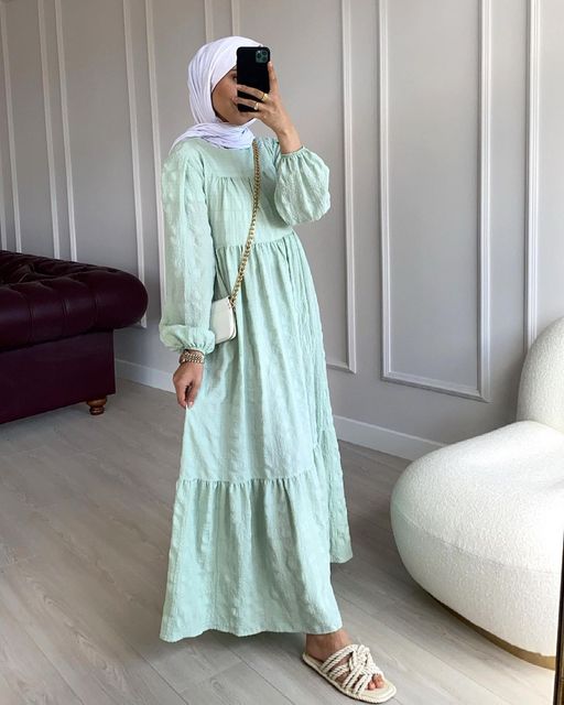 Vestido Solto Robe Moda Abaya