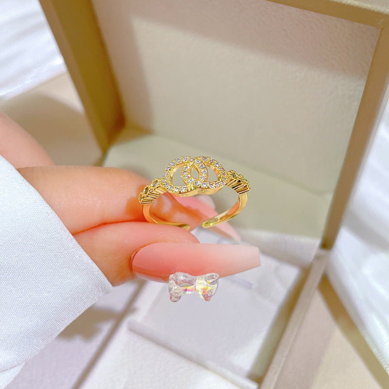 Ring Classic Style Fashion Micro Inlay Light Luxury