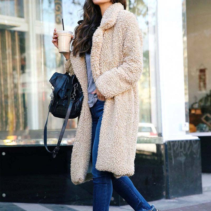 Women's Faux Fur Long Coat