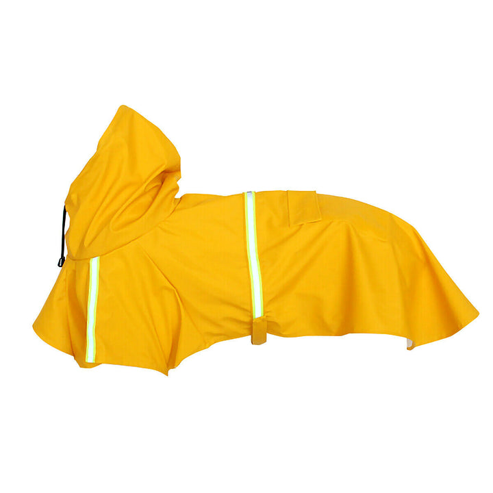 Dog Rain Jacket With Safety Reflective Stripe