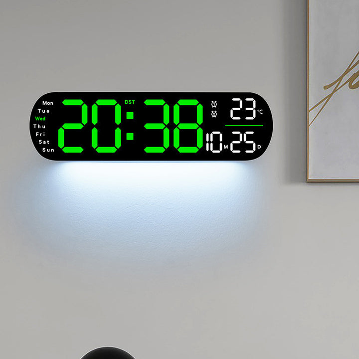 Multifunctional Clock Living Room Clock Large Screen LED Digital Alarm Clock Timing