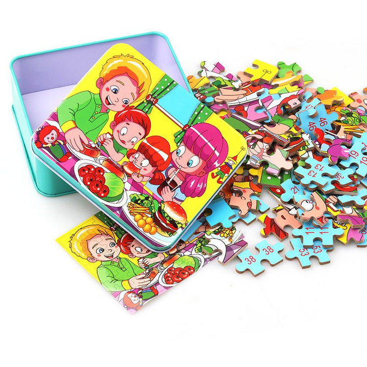 80PCS wooden educational toys educational development baby