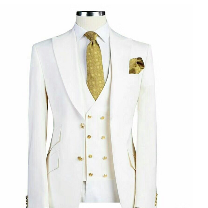 Three piece wedding dress suit