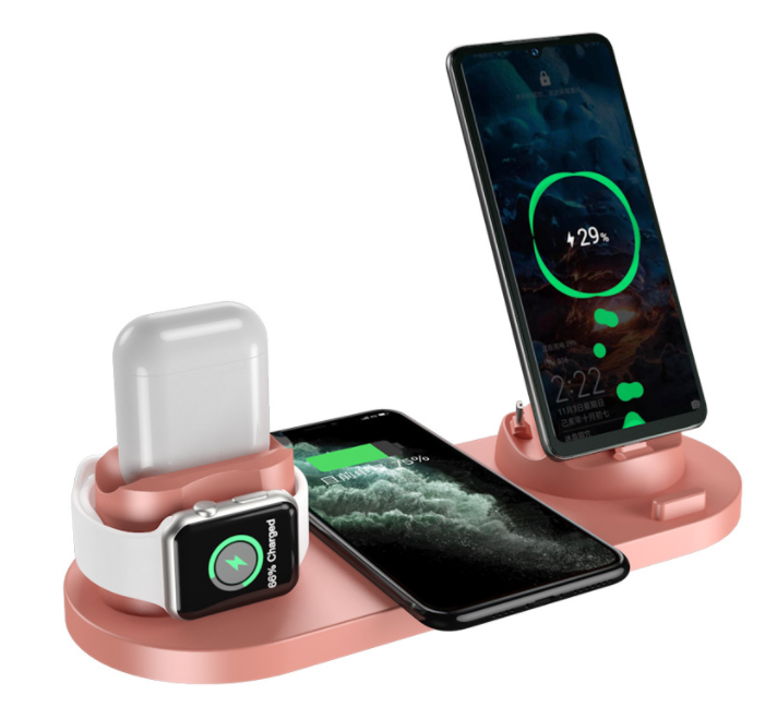 Fast Charging Pad For Phone Watch 6 In 1 Charging Dock Station